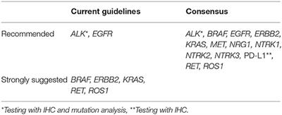 Implementation of Novel Molecular Biomarkers for Non-small Cell Lung Cancer in the Netherlands: How to Deal With Increasing Complexity